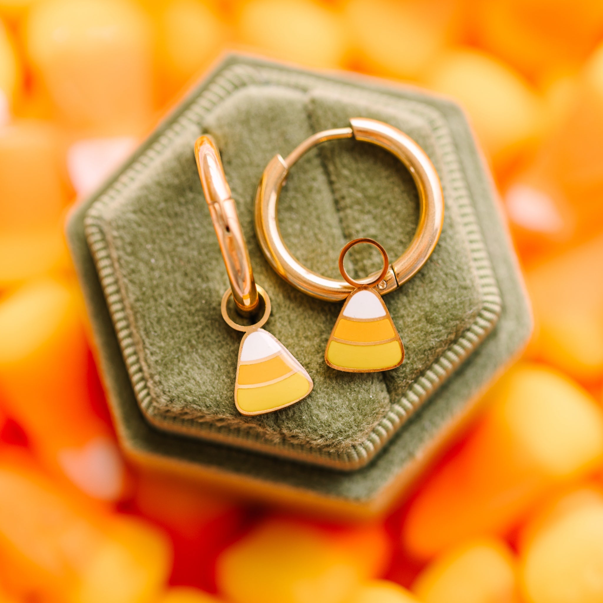 Candy Corn Charms (glow-in-the-dark)